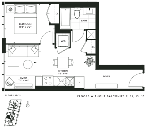 450 Front Street West Studio-3 Beds Apartment for Rent - Photo Gallery 55